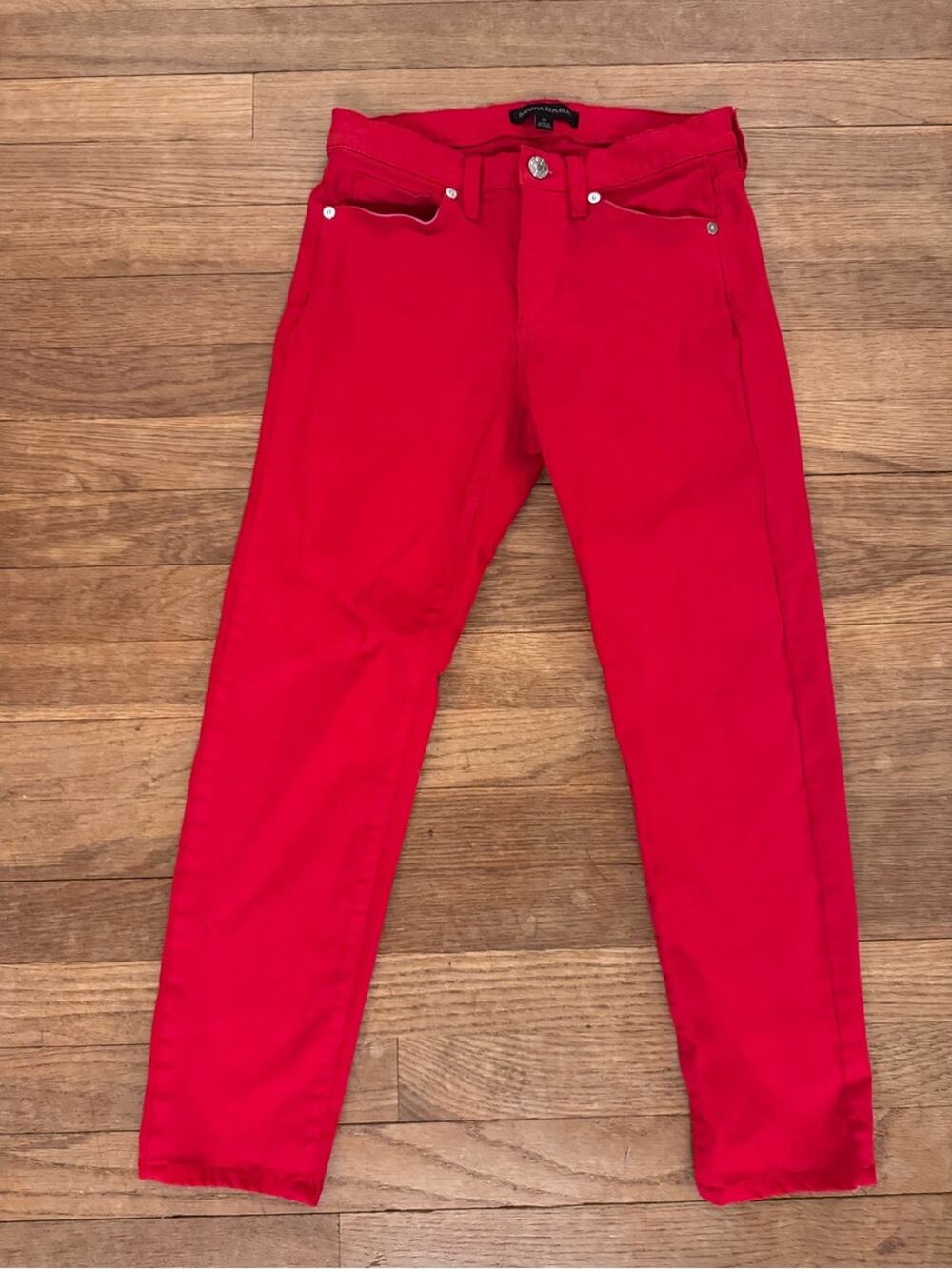Banana Republic Women's Skinny Red Pants - Size 25
 b92